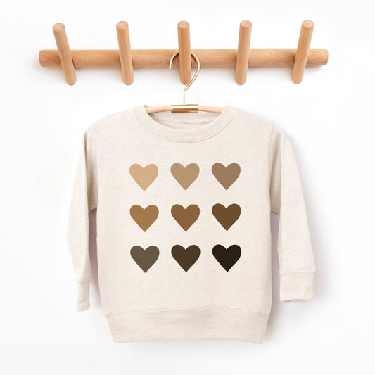 Melanin Hearts | Toddler Graphic Sweatshirt