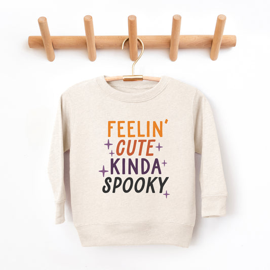 Feelin' Cute Kinda Spooky | Toddler Graphic Sweatshirt