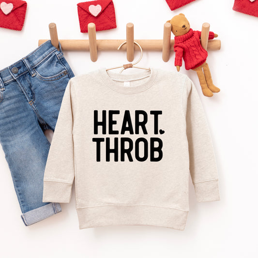 Heart Throb Small Heart Puff Print | Youth Ultra-Soft Graphic Sweatshirt