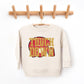 Touch Down Red Helmet Distressed | Toddler Graphic Sweatshirt