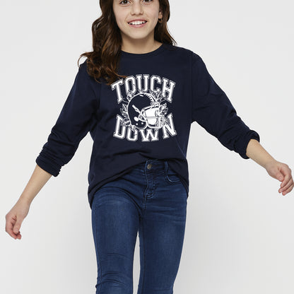 Touchdown Helmet | Youth Graphic Long Sleeve Tee