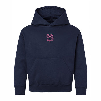 Embroidered Be Good Do Good Smiley Face | Youth Graphic Hoodie