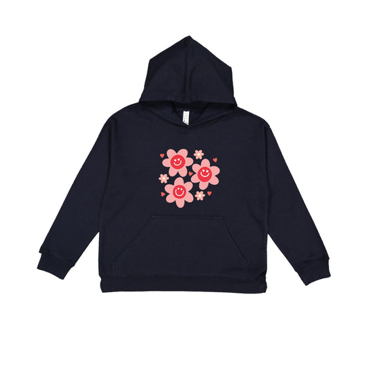 Hippy Flower Valentine | Youth Graphic Hoodie