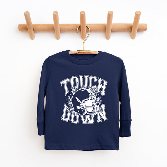 Touchdown Helmet | Toddler Graphic Long Sleeve Tee