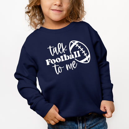 Talk Football To Me Ball | Youth Ultra-Soft Graphic Sweatshirt