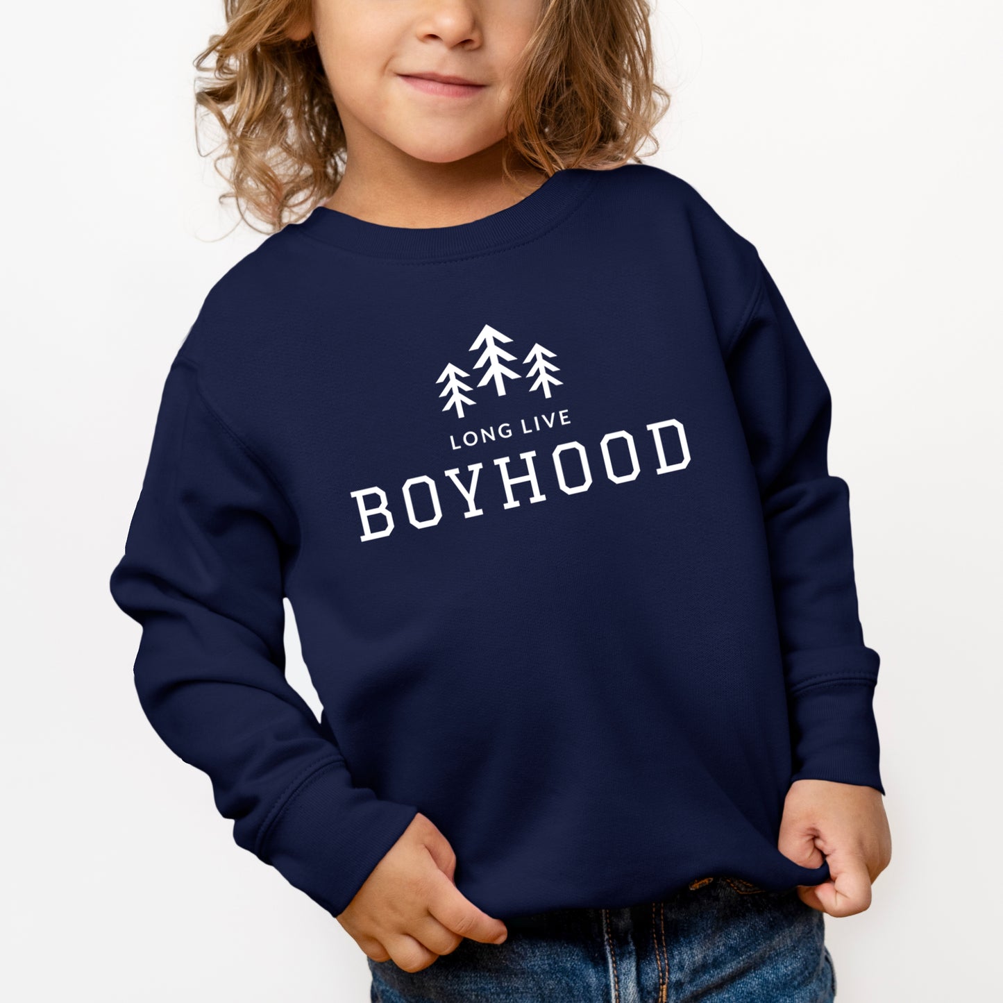 Long Live Boyhood | Youth Ultra-Soft Graphic Sweatshirt