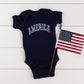 Retro America Stars | Baby Graphic Short Sleeve Onesie