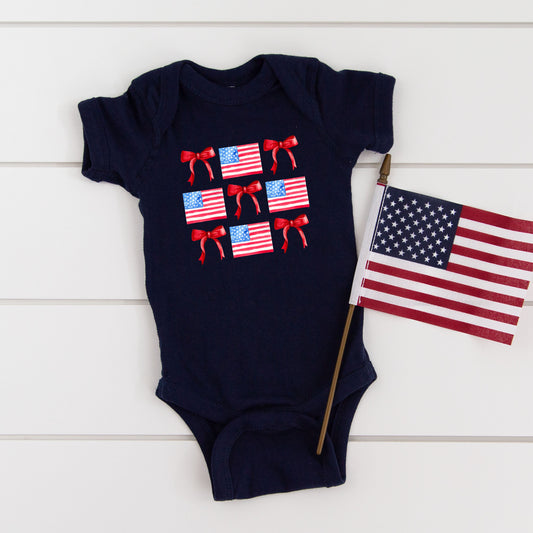 Coquette Flags Chart | Baby Graphic Short Sleeve Onesie