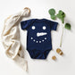 Snowman Face | Baby Graphic Short Sleeve Onesie