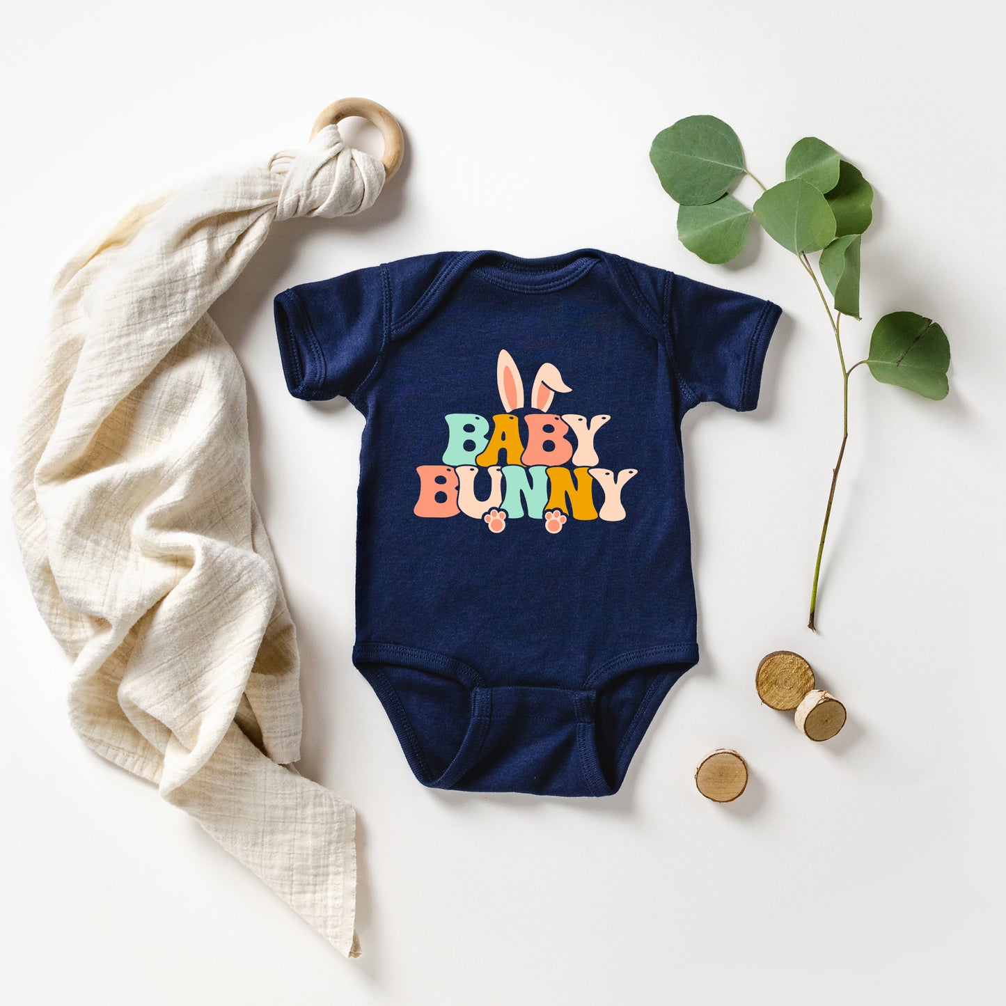 Baby Bunny Ears | Baby Graphic Short Sleeve Onesie