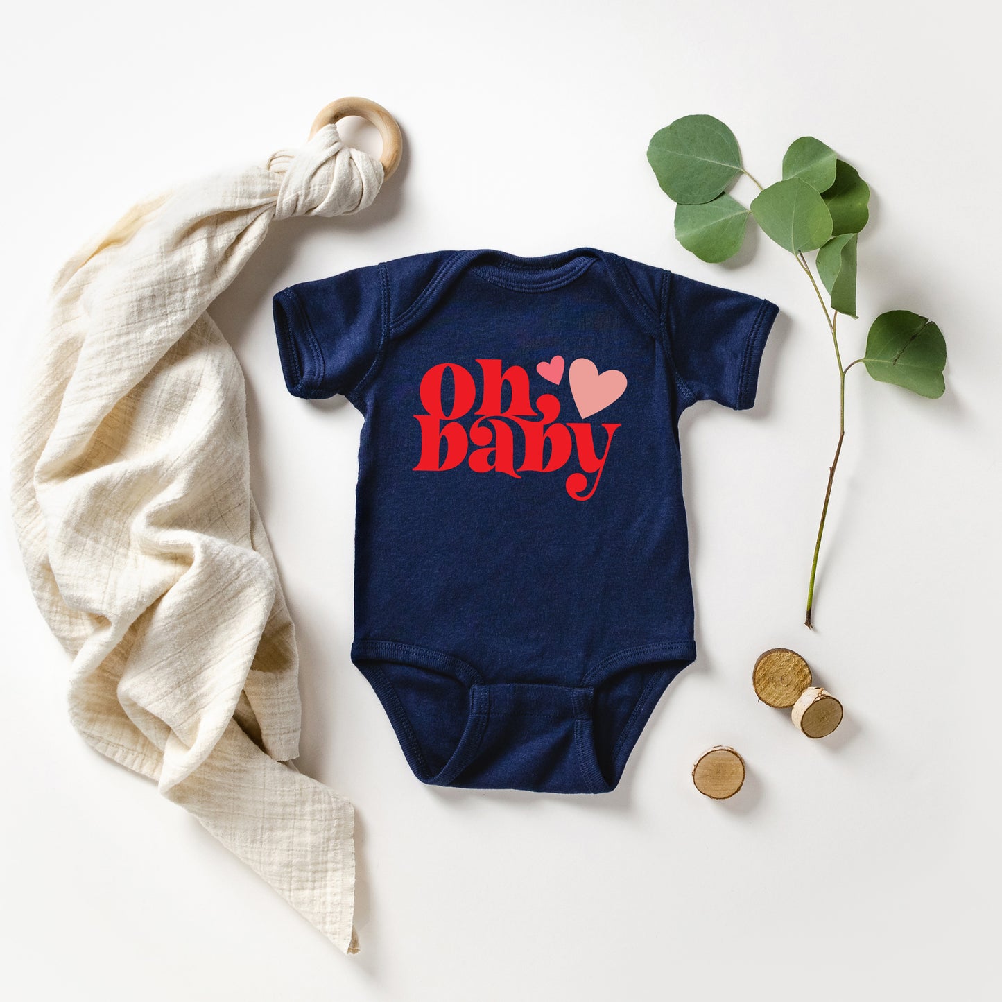 Oh Baby Heart | Baby Graphic Short Sleeve Onesie