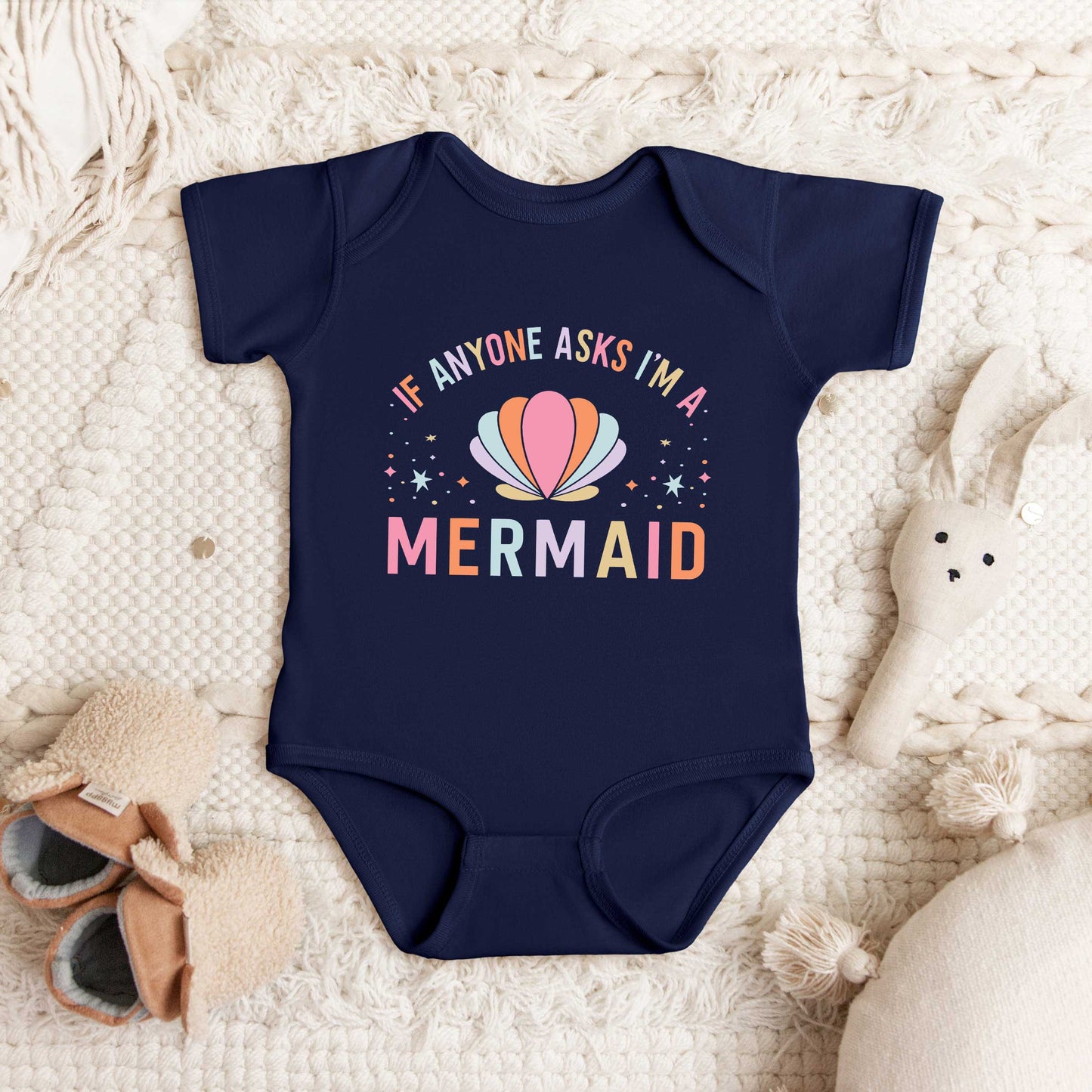 I'm A Mermaid | Baby Graphic Short Sleeve Onesie