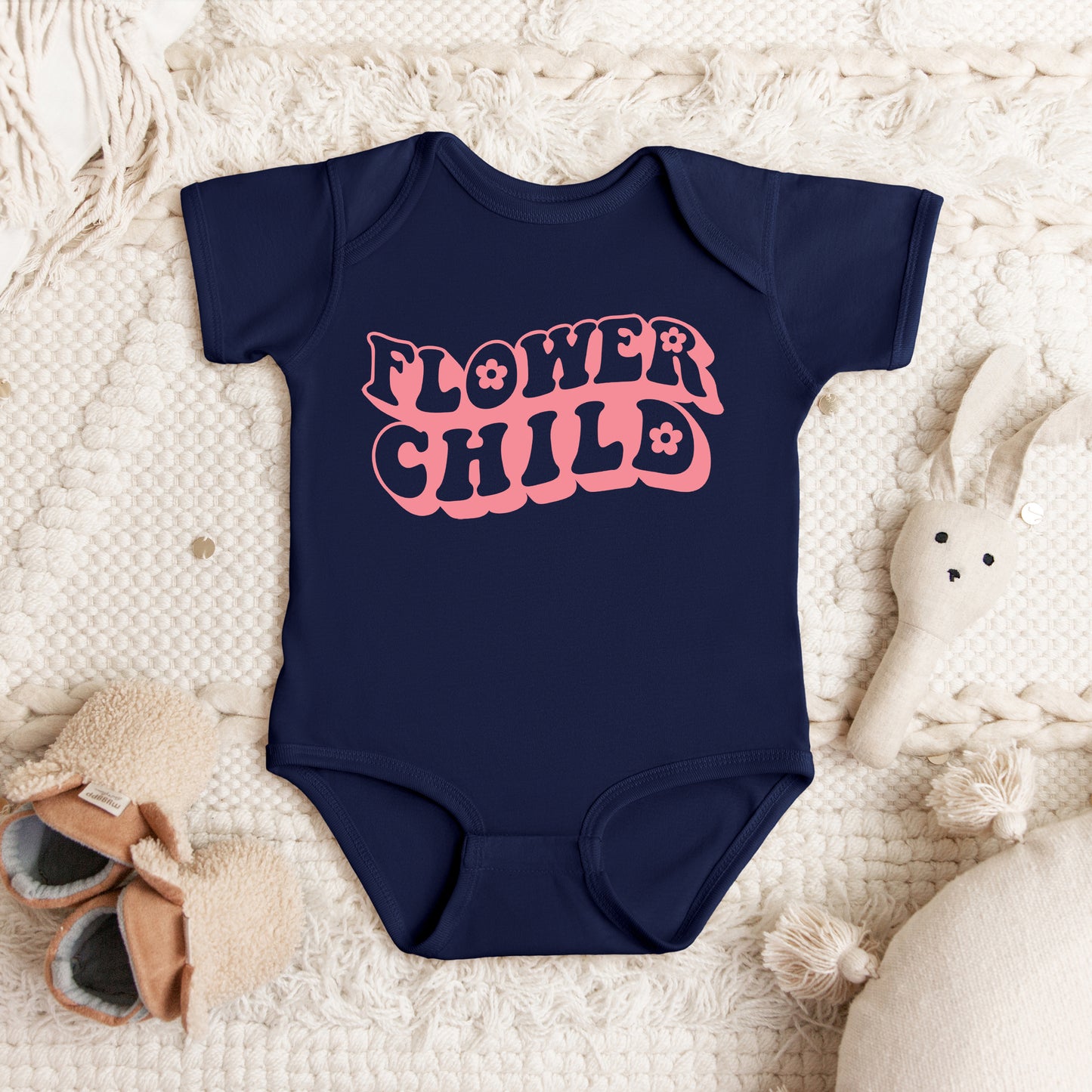 Flower Child | Baby Graphic Short Sleeve Onesie