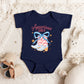 American Girly Coquette Boots | Baby Graphic Short Sleeve Onesie