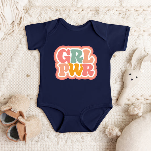 Girl Power Retro | Baby Graphic Short Sleeve Onesie