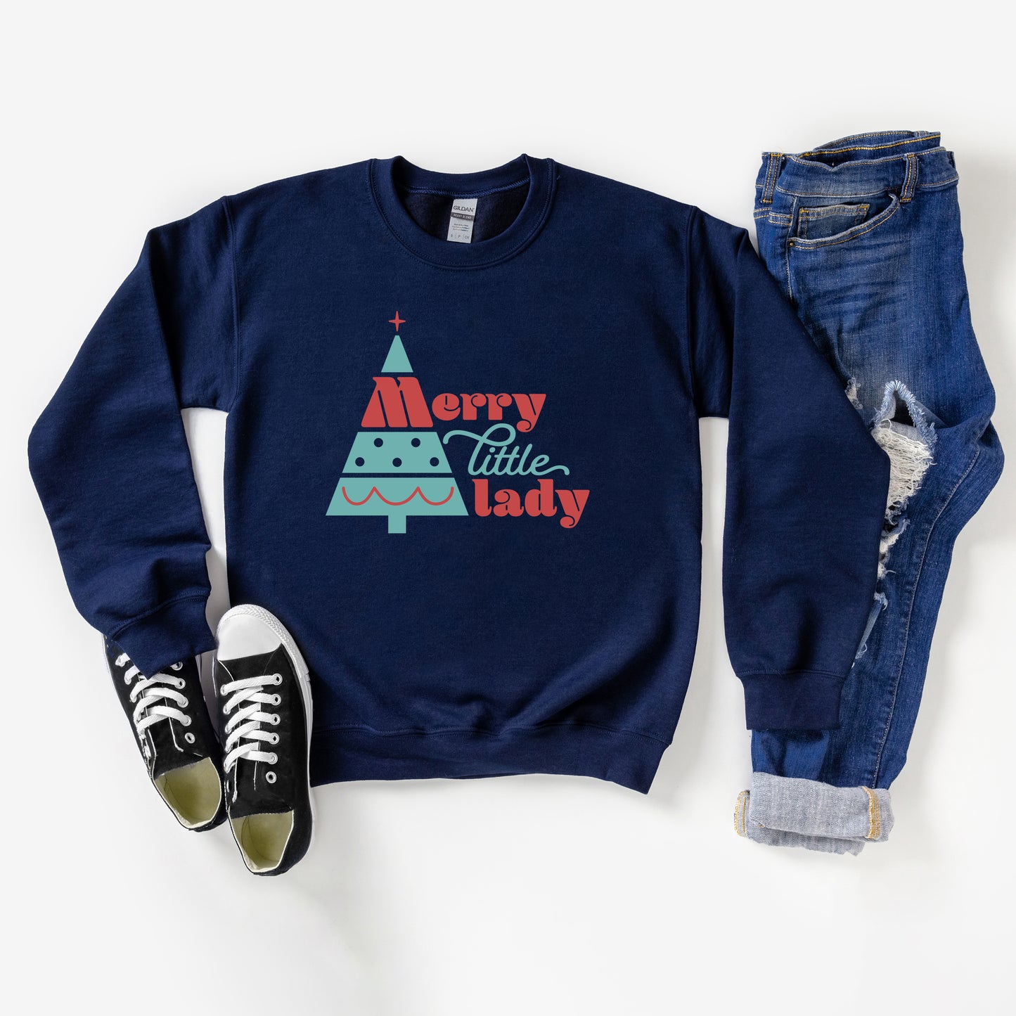 Merry Little Lady | Youth Graphic Sweatshirt