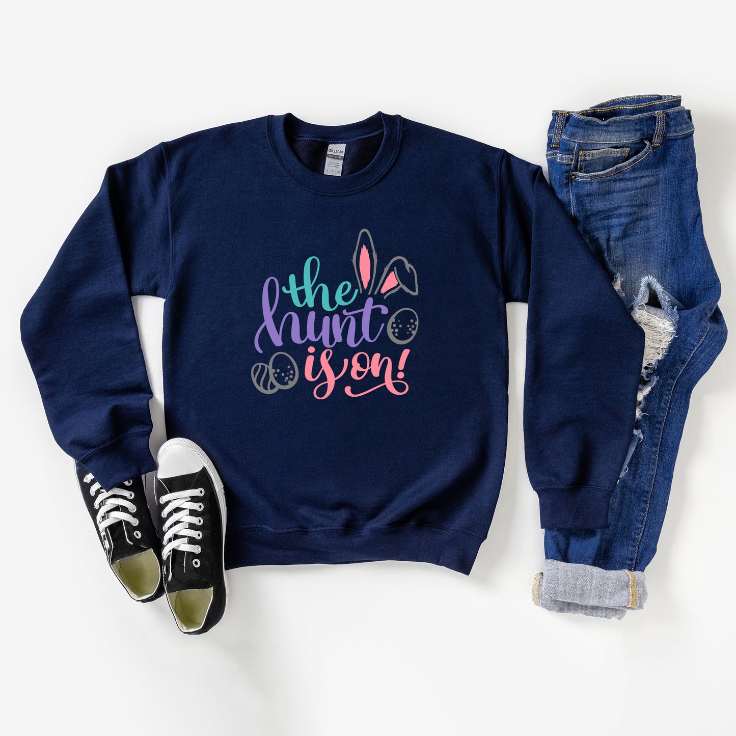 The Hunt Is On Easter | Youth Graphic Sweatshirt