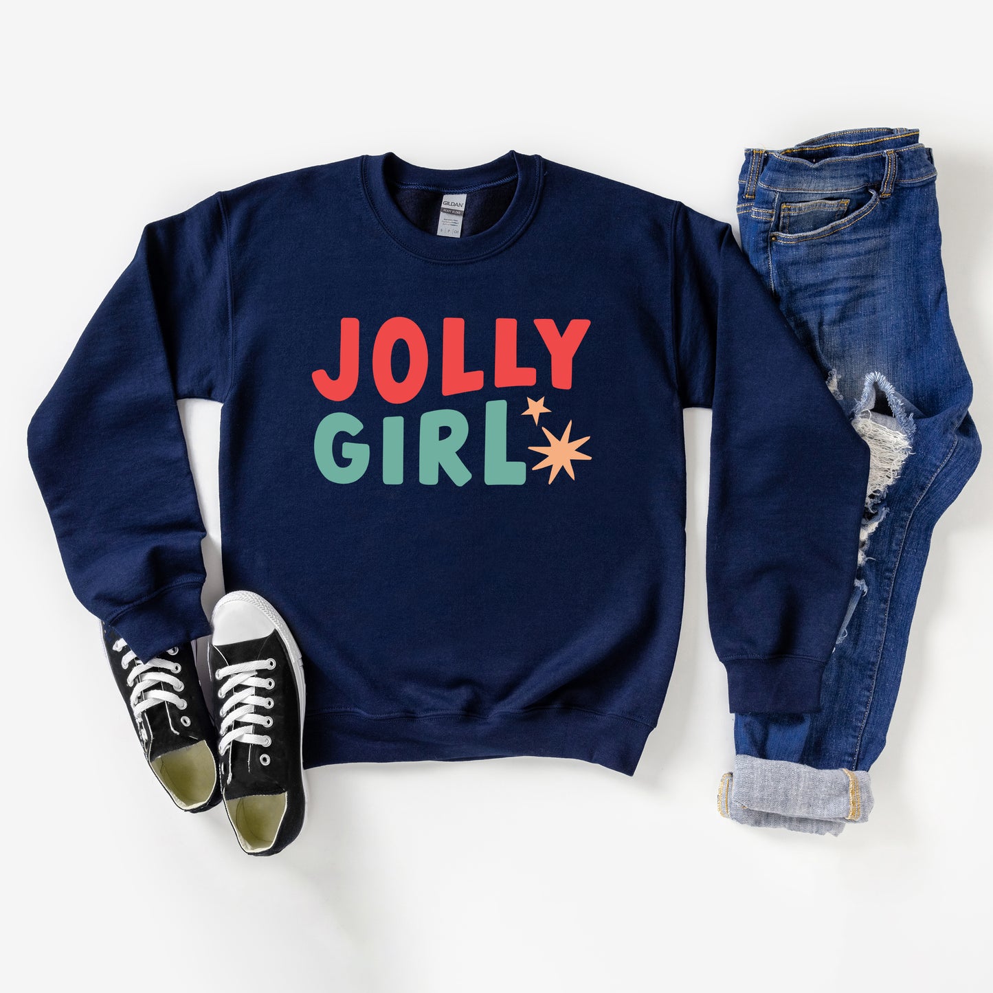 Jolly Girl Star | Youth Graphic Sweatshirt