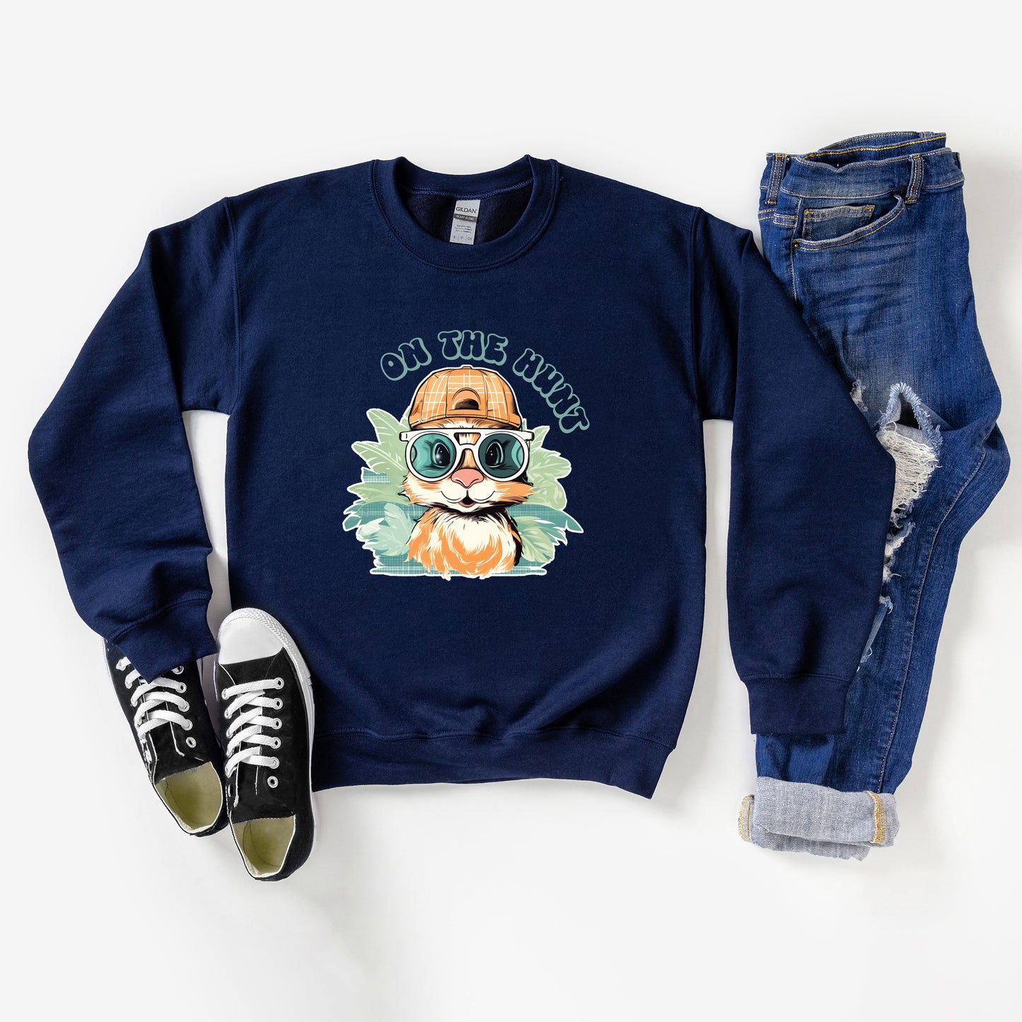 On The Hunt Bunny | Youth Graphic Sweatshirt