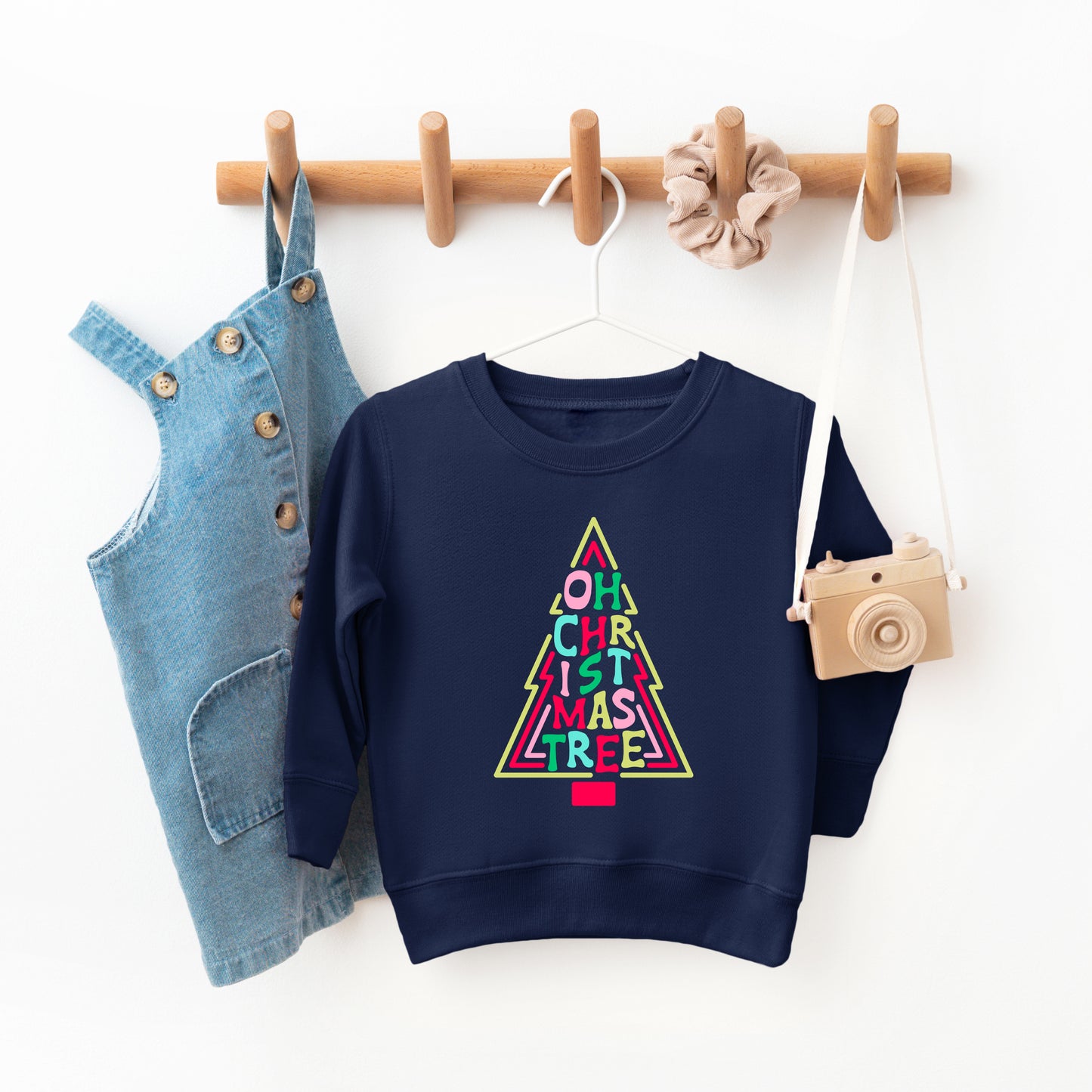 Oh Christmas Tree Colorful | Toddler Graphic Sweatshirt