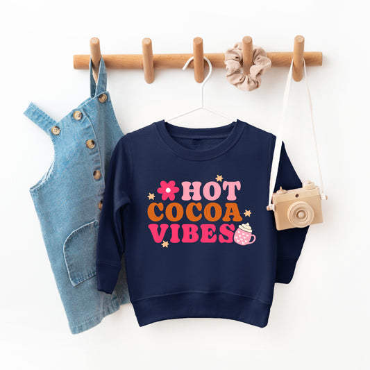 Retro Hot Cocoa Vibes Mug | Toddler Graphic Sweatshirt