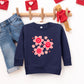 Hippy Flower Valentine | Toddler Graphic Sweatshirt