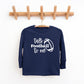 Talk Football To Me Ball | Toddler Graphic Long Sleeve Tee