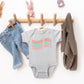 Easter Vibes Wavy Stacked | Baby Graphic Short Sleeve Onesie