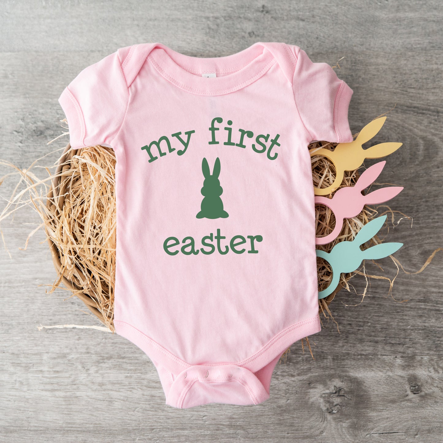 Bunny First Easter | Baby Graphic Short Sleeve Onesie