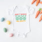 Don't Worry Be Hoppy Smiley Face With Ears | Baby Graphic Short Sleeve Onesie