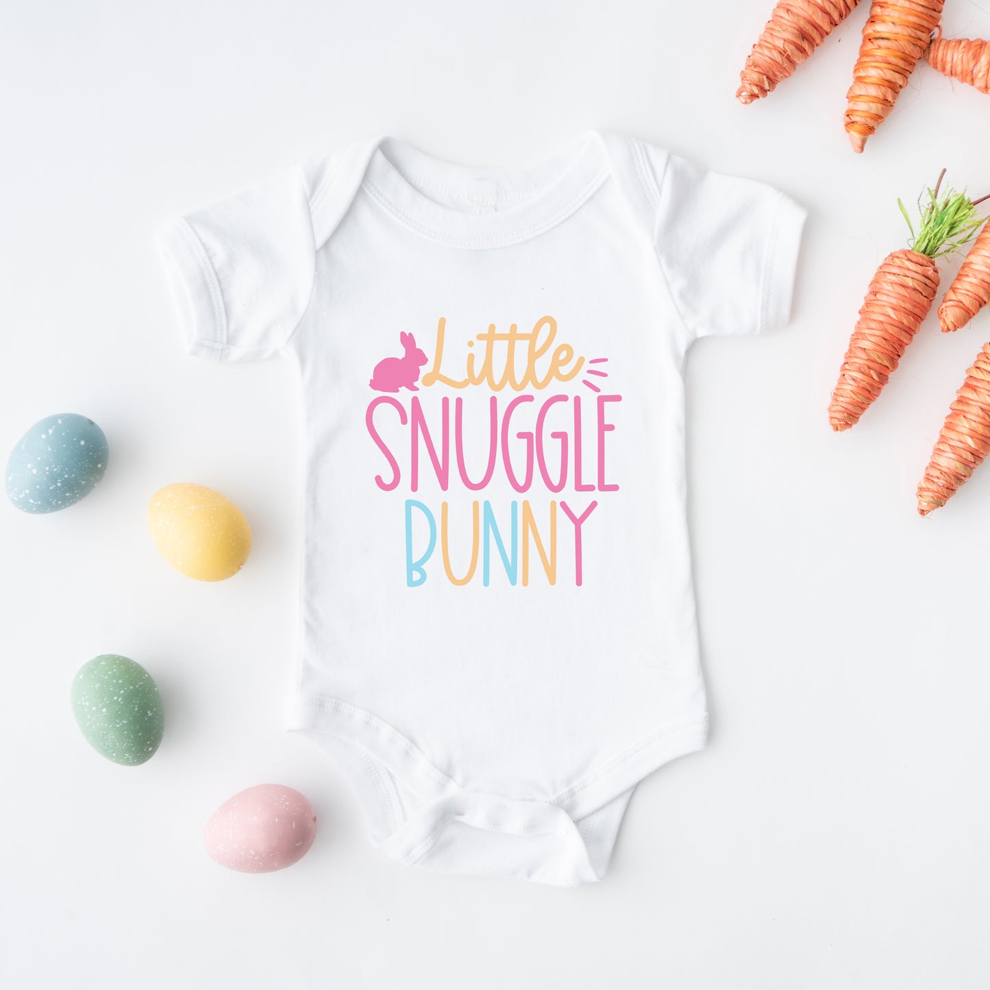 Little Snuggle Bunny | Baby Graphic Short Sleeve Onesie