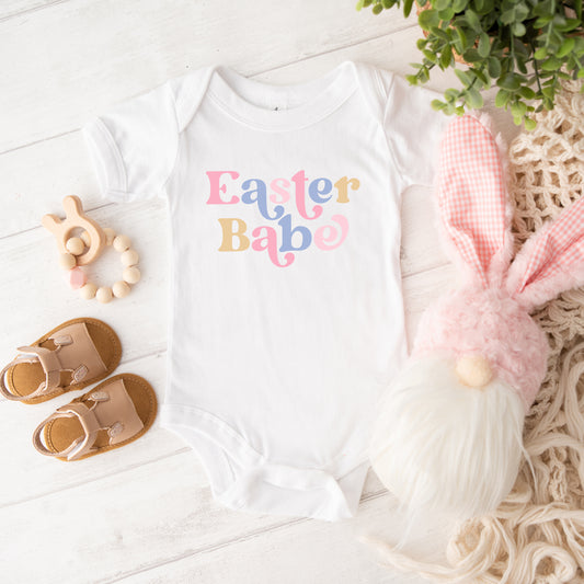 Easter Babe Colorful | Baby Graphic Short Sleeve Onesie