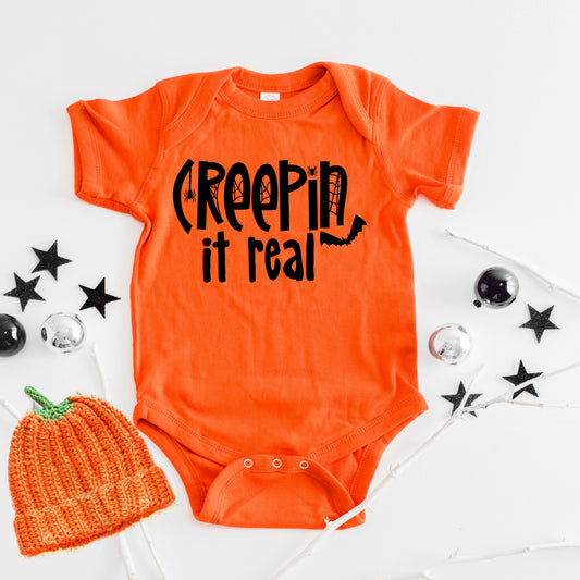 Creepin It Real | Baby Graphic Short Sleeve Onesie