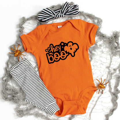 Hey Boo Ghost | Baby Graphic Short Sleeve Onesie