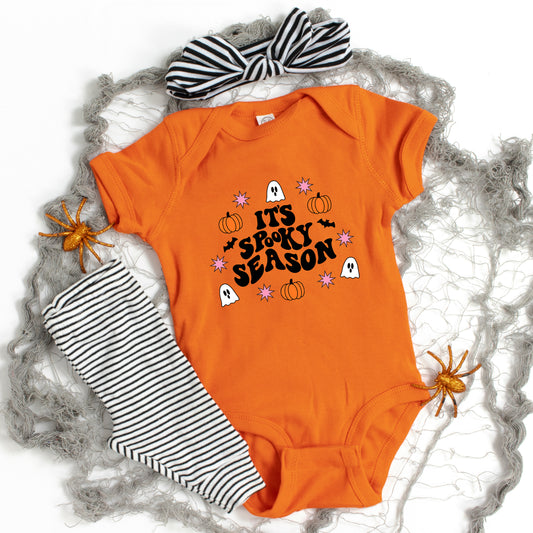 It's Spooky Season Ghost | Baby Graphic Short Sleeve Onesie