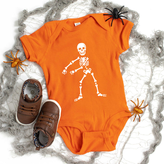 Flossing Skeleton | Baby Graphic Short Sleeve Onesie