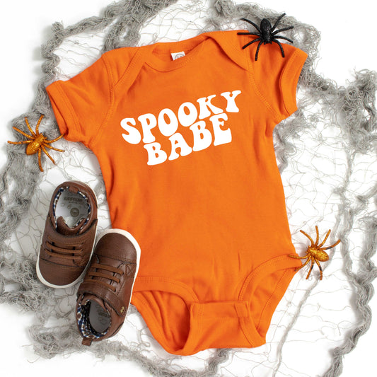 Spooky Babe Wavy | Baby Graphic Short Sleeve Onesie