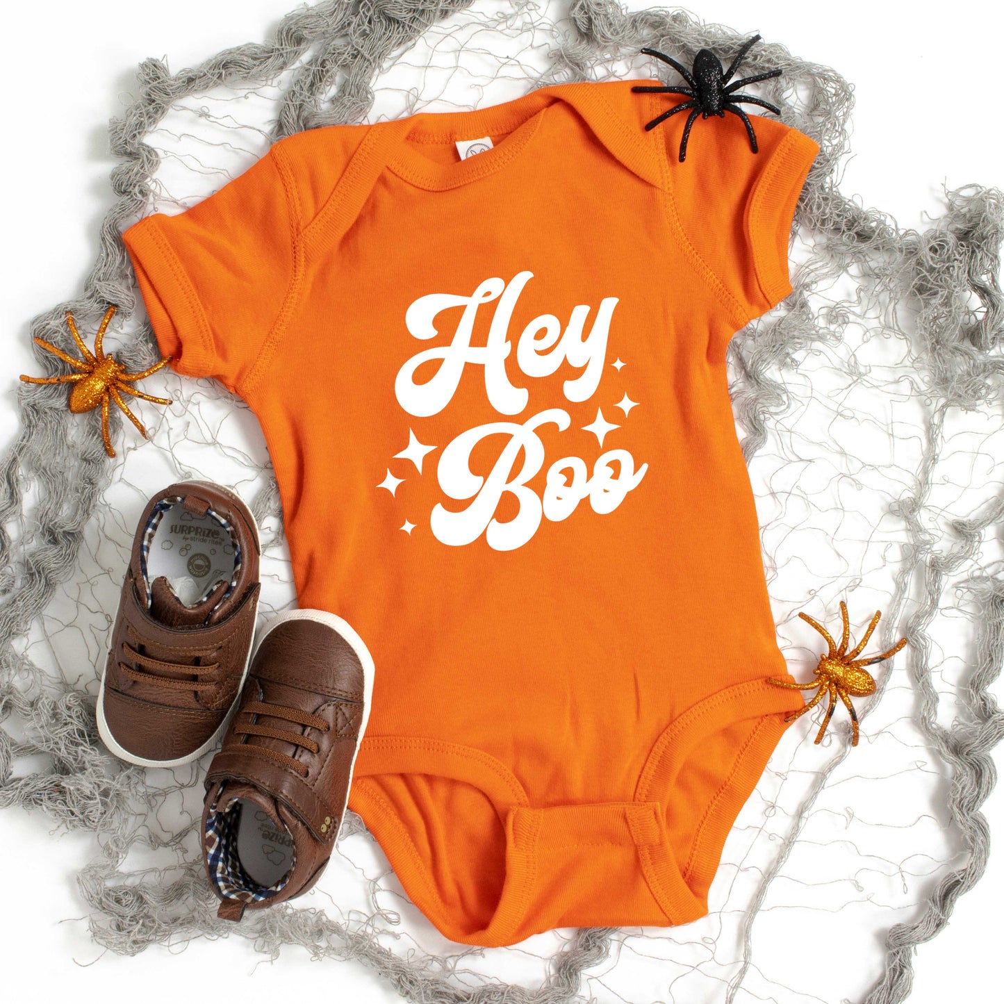 Hey Boo Stars | Baby Graphic Short Sleeve Onesie