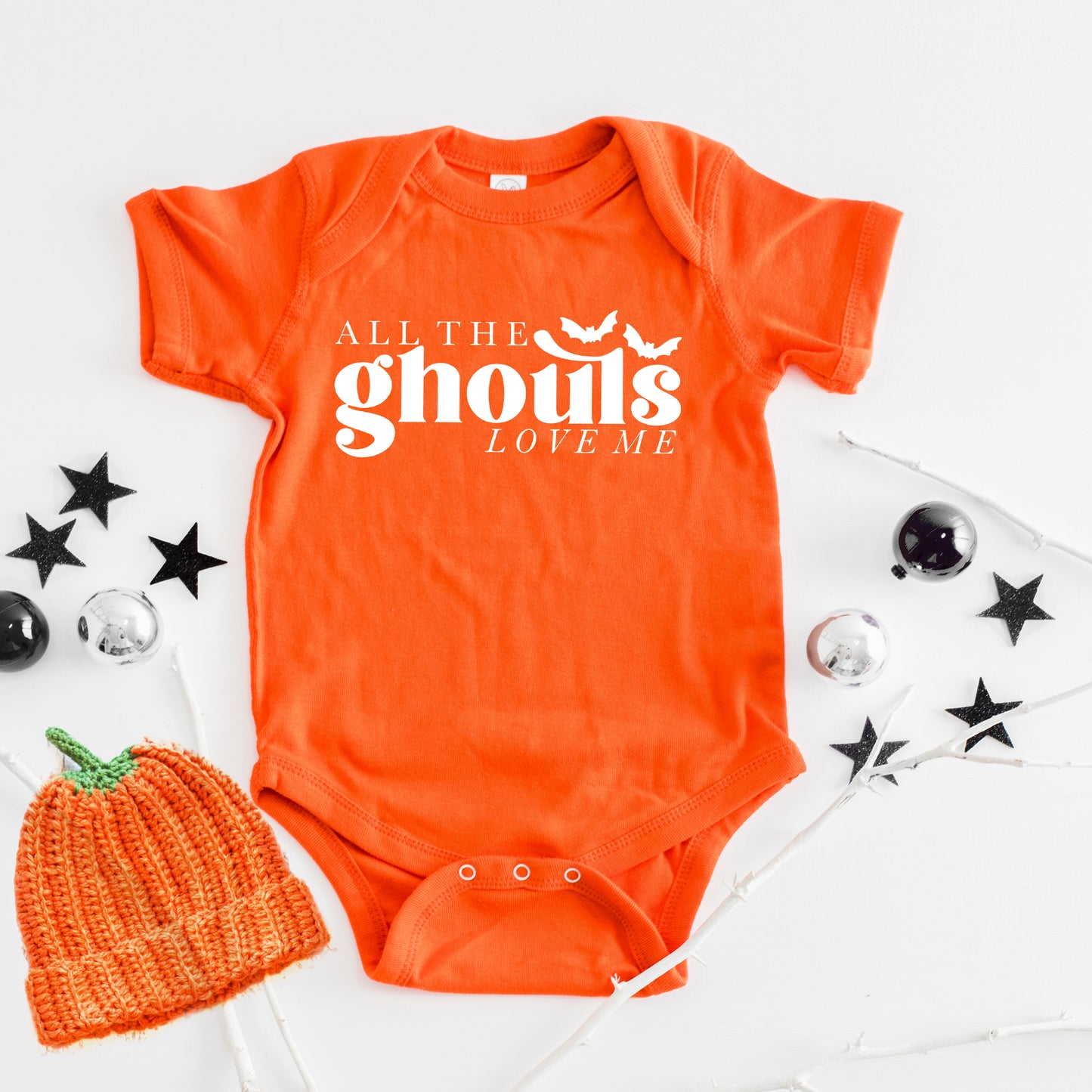 All The Ghouls Love Me | Baby Graphic Short Sleeve Onesie