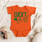 Lucky Girl | Baby Graphic Short Sleeve Onesie