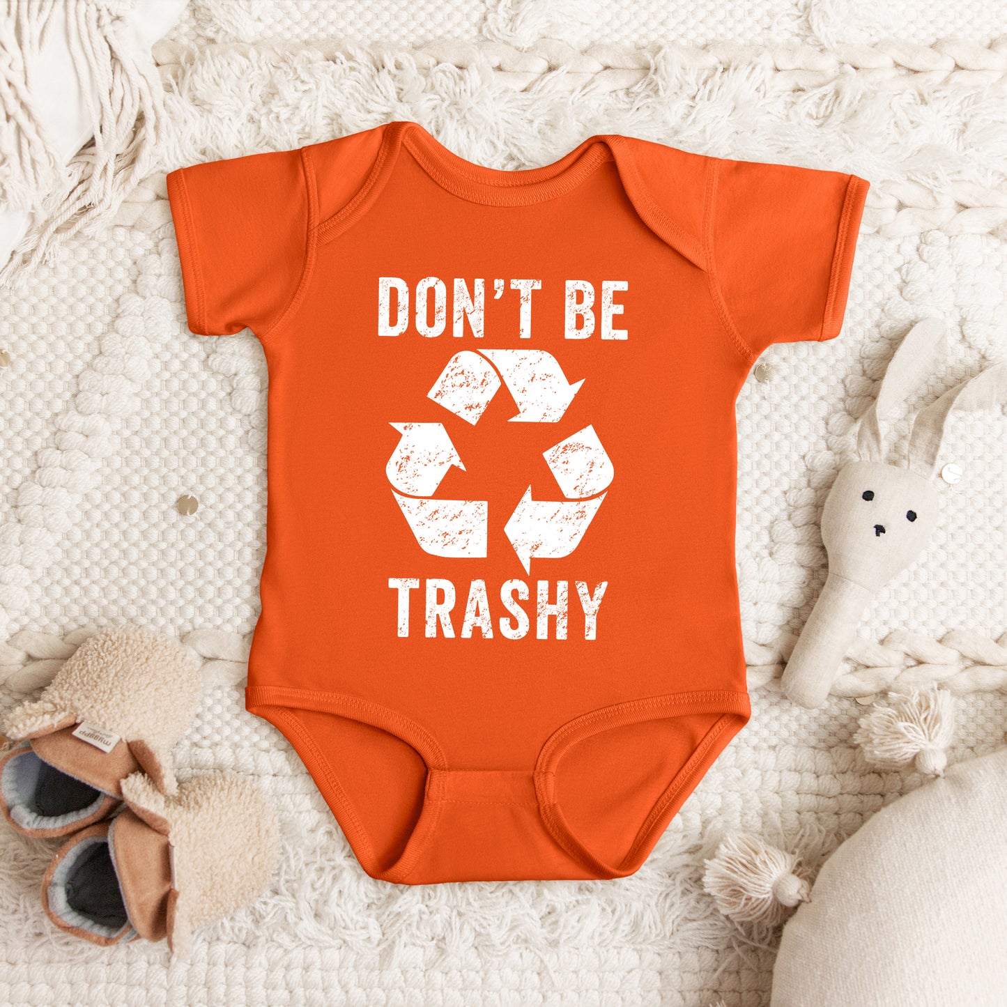 Don't Be Trashy | Baby Graphic Short Sleeve Onesie