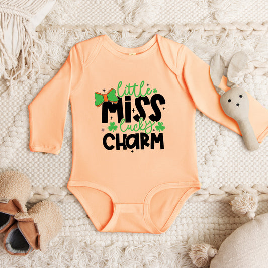 Little Miss Lucky Charm | Baby Graphic Long Sleeve Onesie