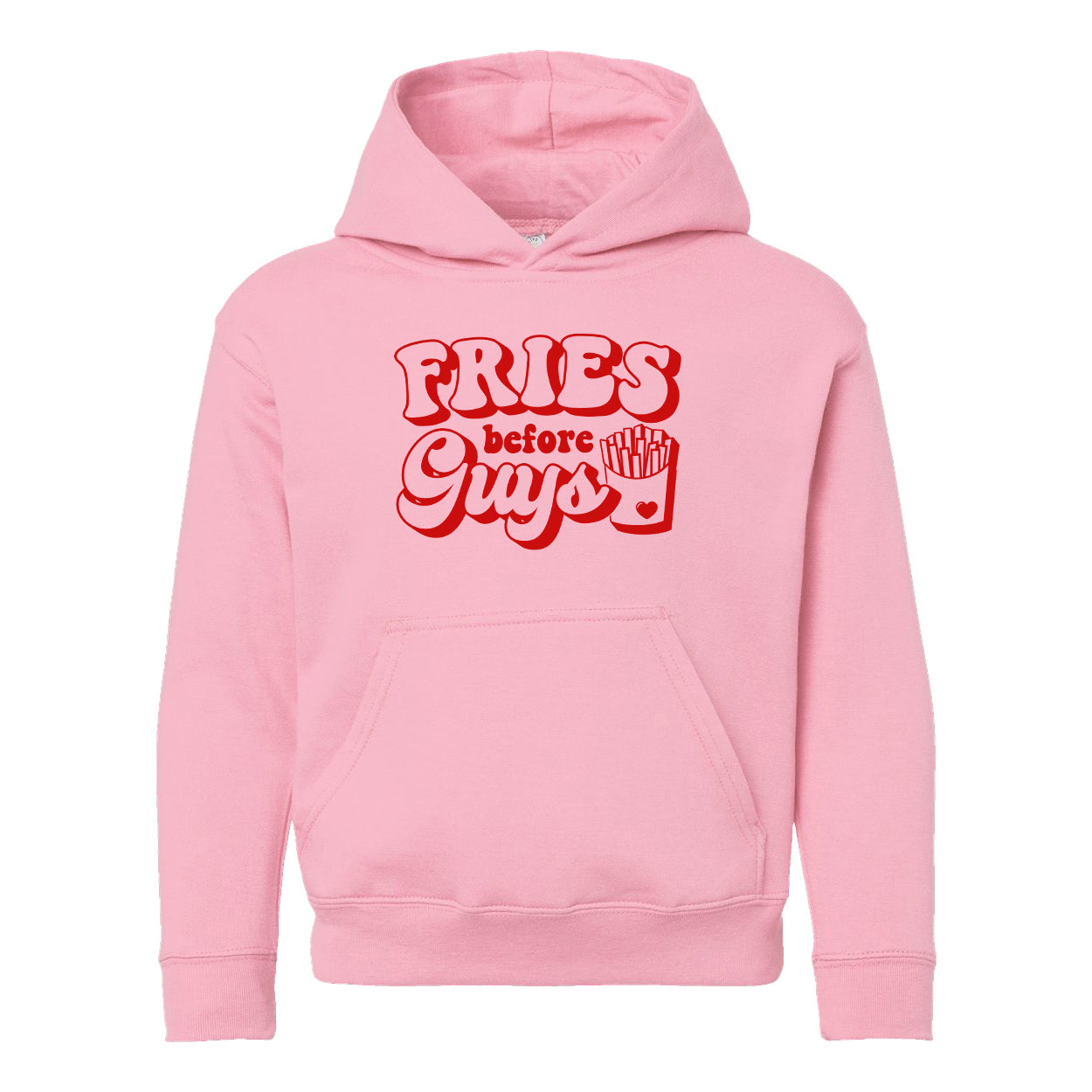 Fries Before Guys Bold | Youth Graphic Hoodie