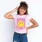 Birthday Girl Checkered | Toddler Graphic Short Sleeve Tee