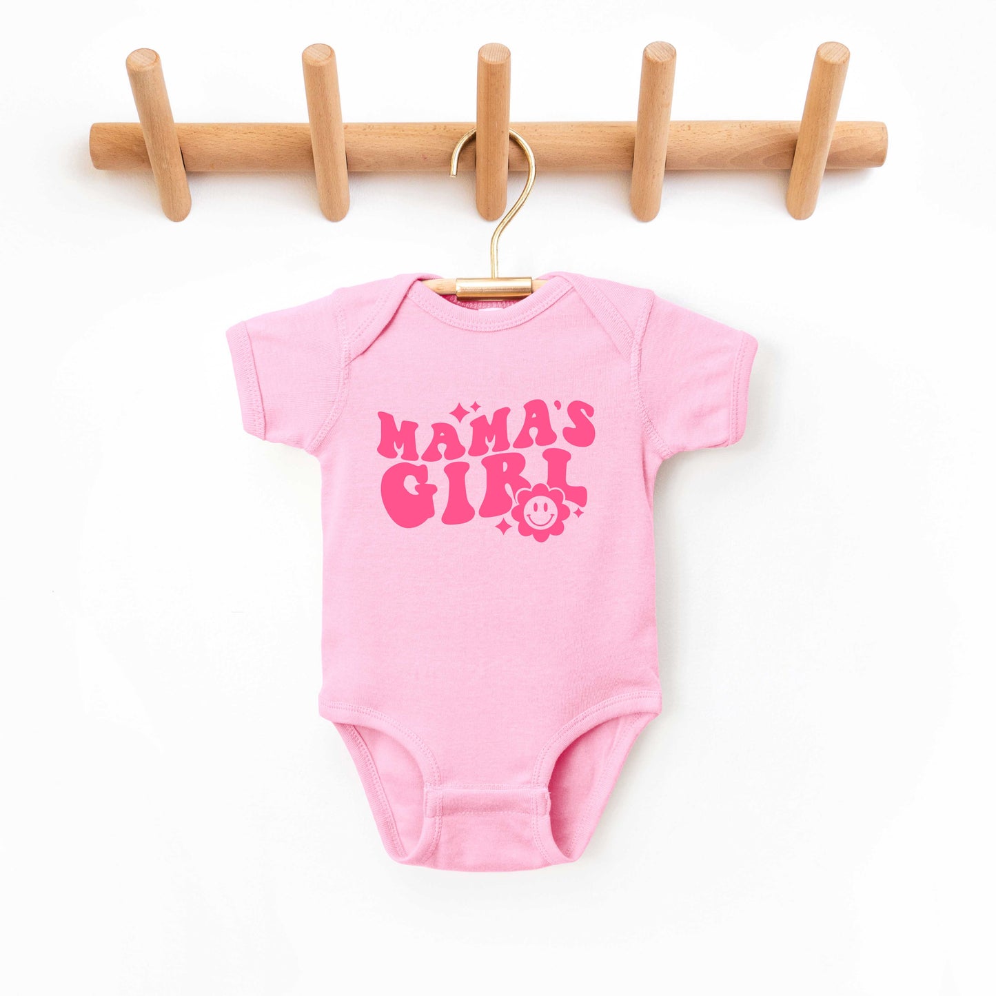 Mama's Girl Flower | Baby Graphic Short Sleeve Onesie