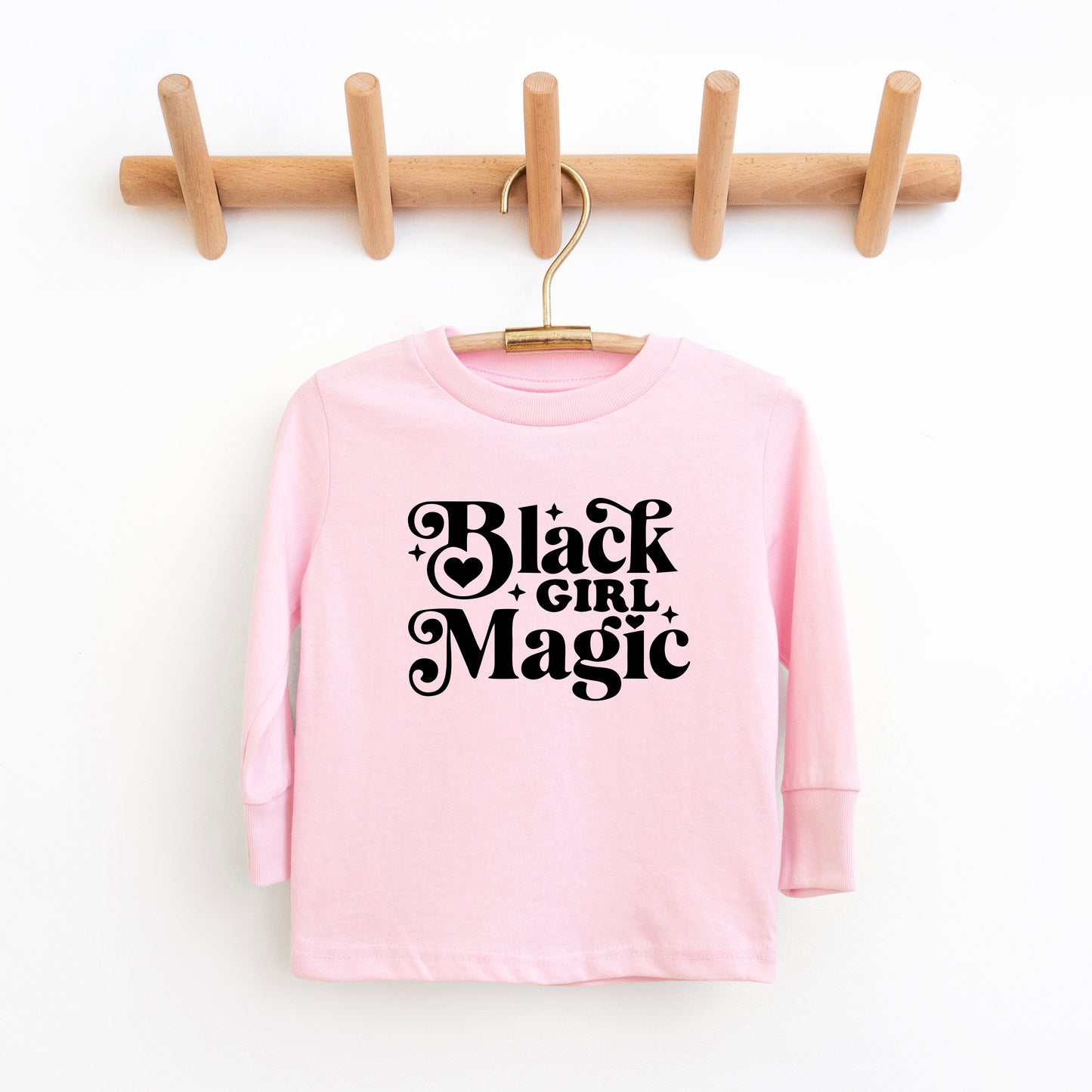 Black Girl Magic | Toddler Graphic Long Sleeve Tee