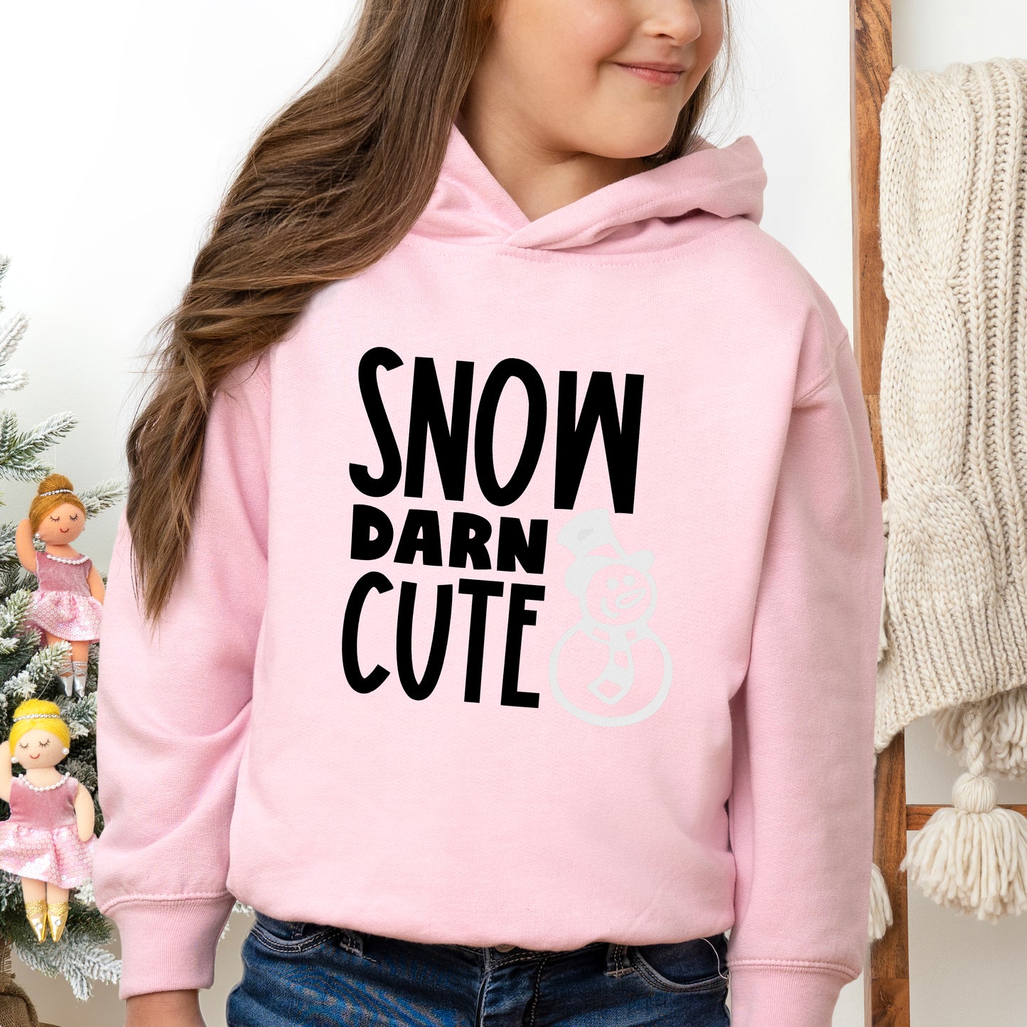 Snow Darn Cute Glitter | Toddler Graphic Hoodie