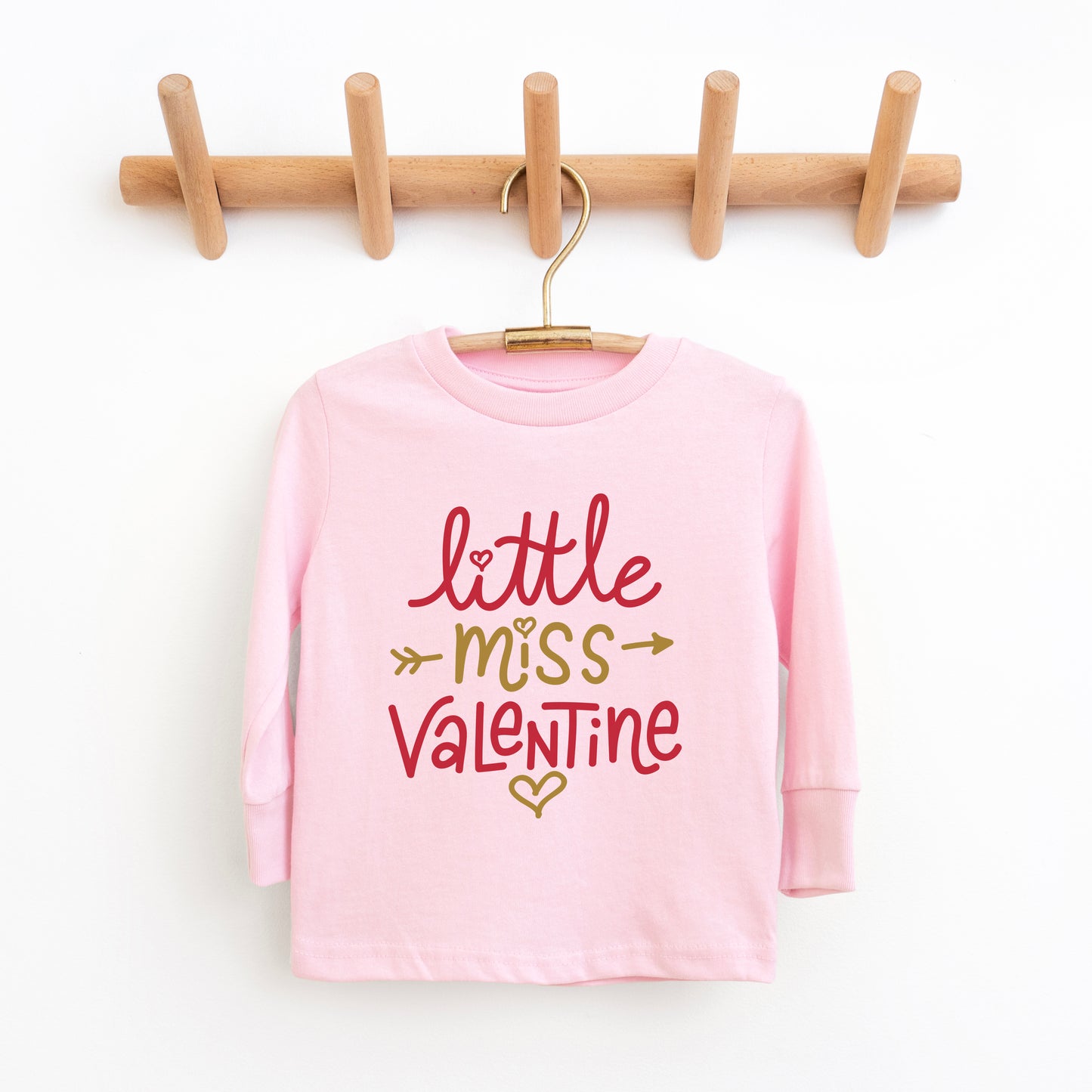 Little Miss Valentine | Toddler Graphic Long Sleeve Tee