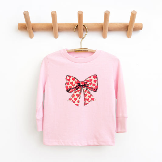 Coquette Hearts | Toddler Graphic Long Sleeve Tee