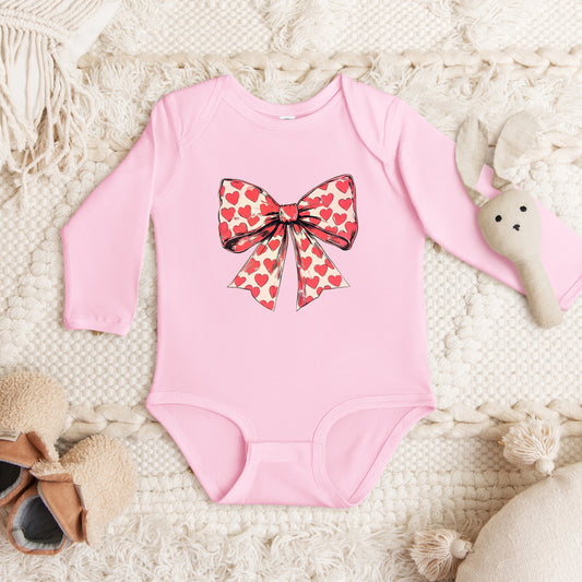 Coquette Hearts | Baby Graphic Long Sleeve Onesie